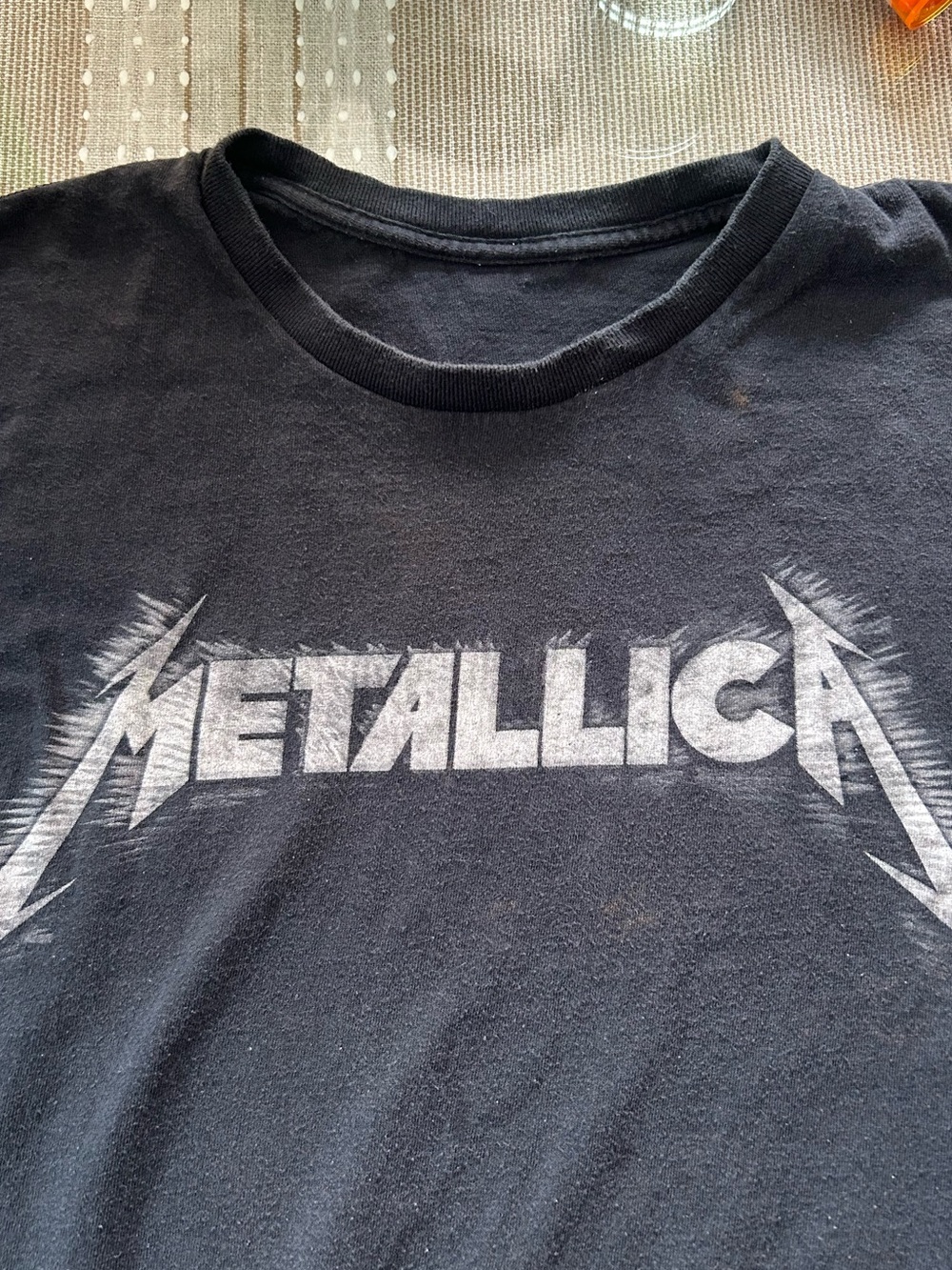 Metallica Black Graphic Short Sleeve Tee